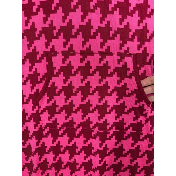 Comfort Code by CuddlDuds Brushed Ultra Knit Henley Lounger Dress Red Pink Sz 1X - Picture 2 of 10